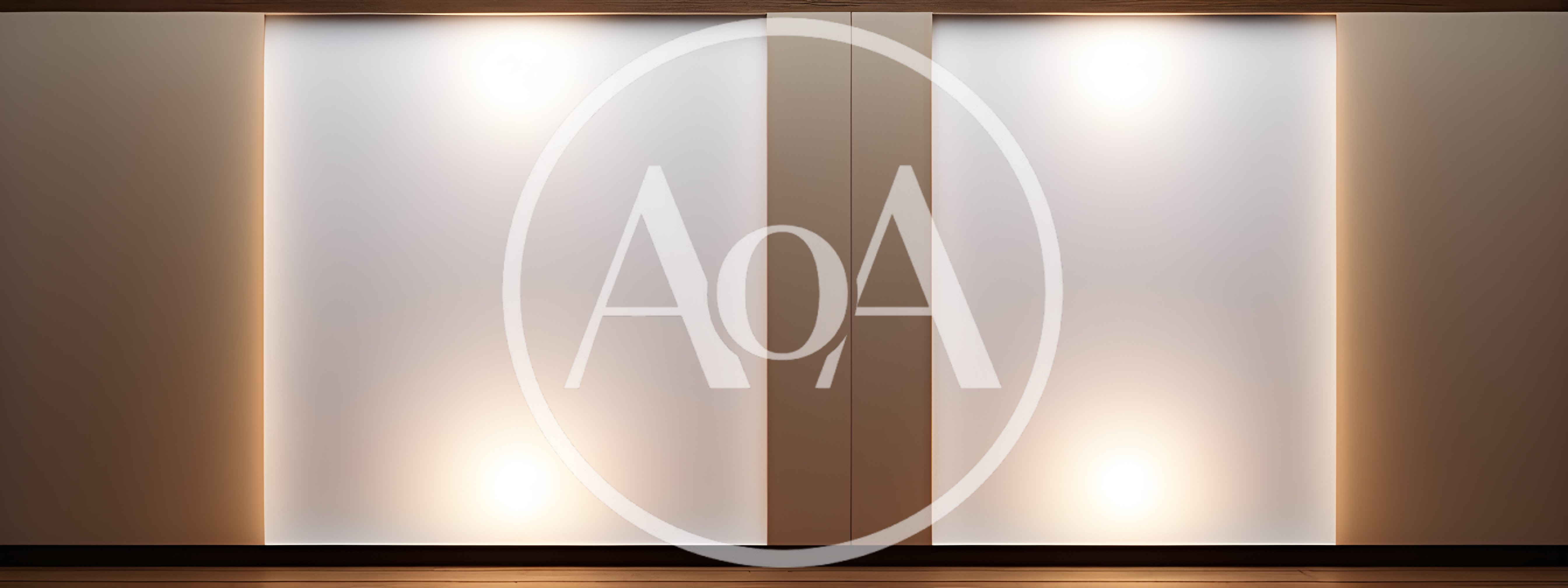 Modern Minimalist Wall With Integrated Backlit Panels