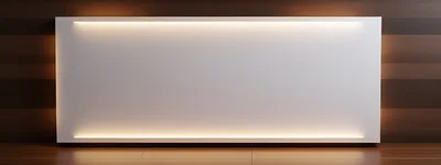 Modern Minimalist Wall Panel With Integrated LED Lighting