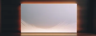 Minimalist Abstract Wall Panel With Soft Backlit Curves