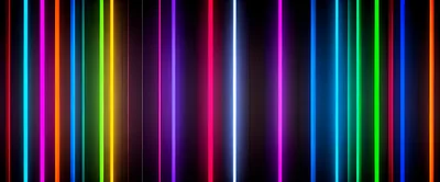 Abstract Background With Glowing Vertical Neon Light Stripes