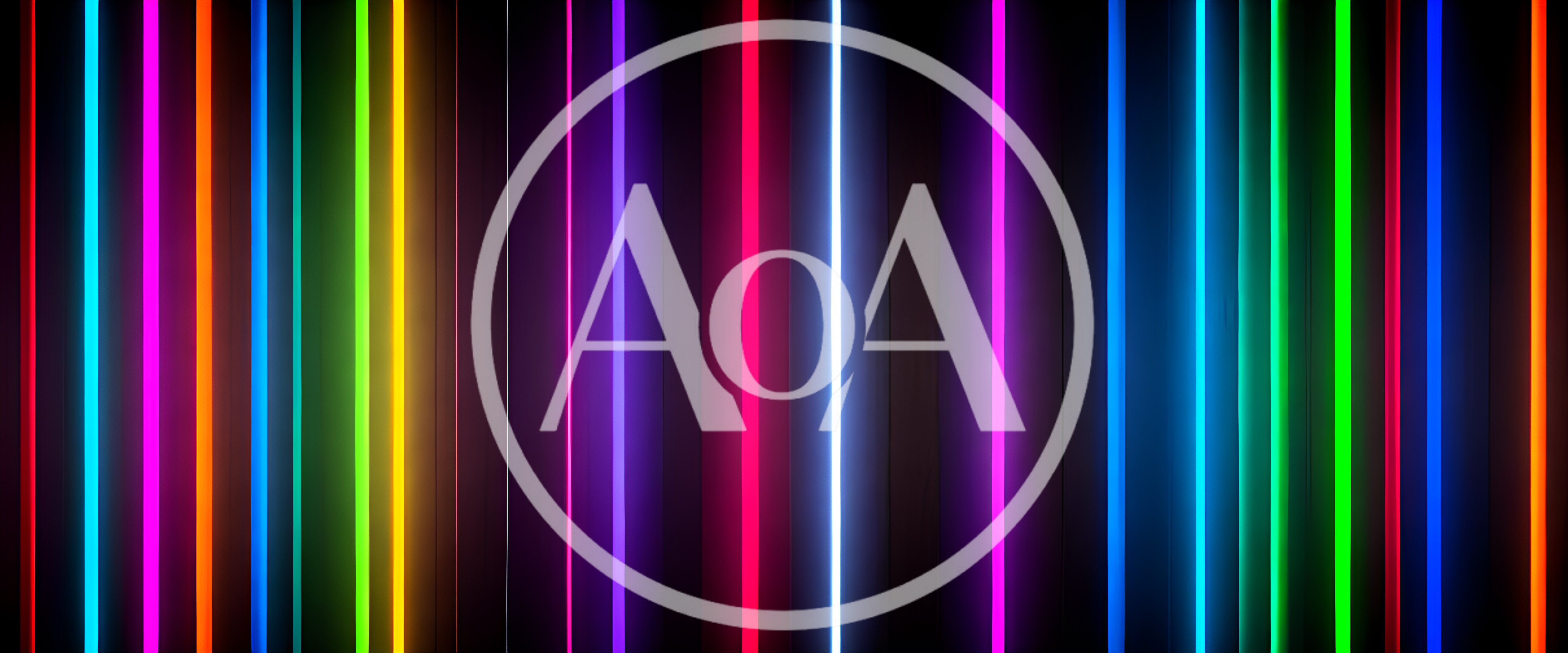 Abstract Background With Glowing Vertical Neon Light Stripes