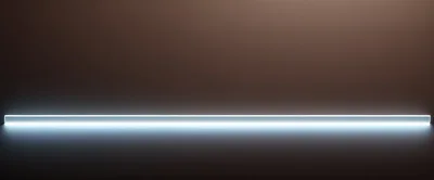 Minimalist Glowing Horizontal Light Bar On Dark Background