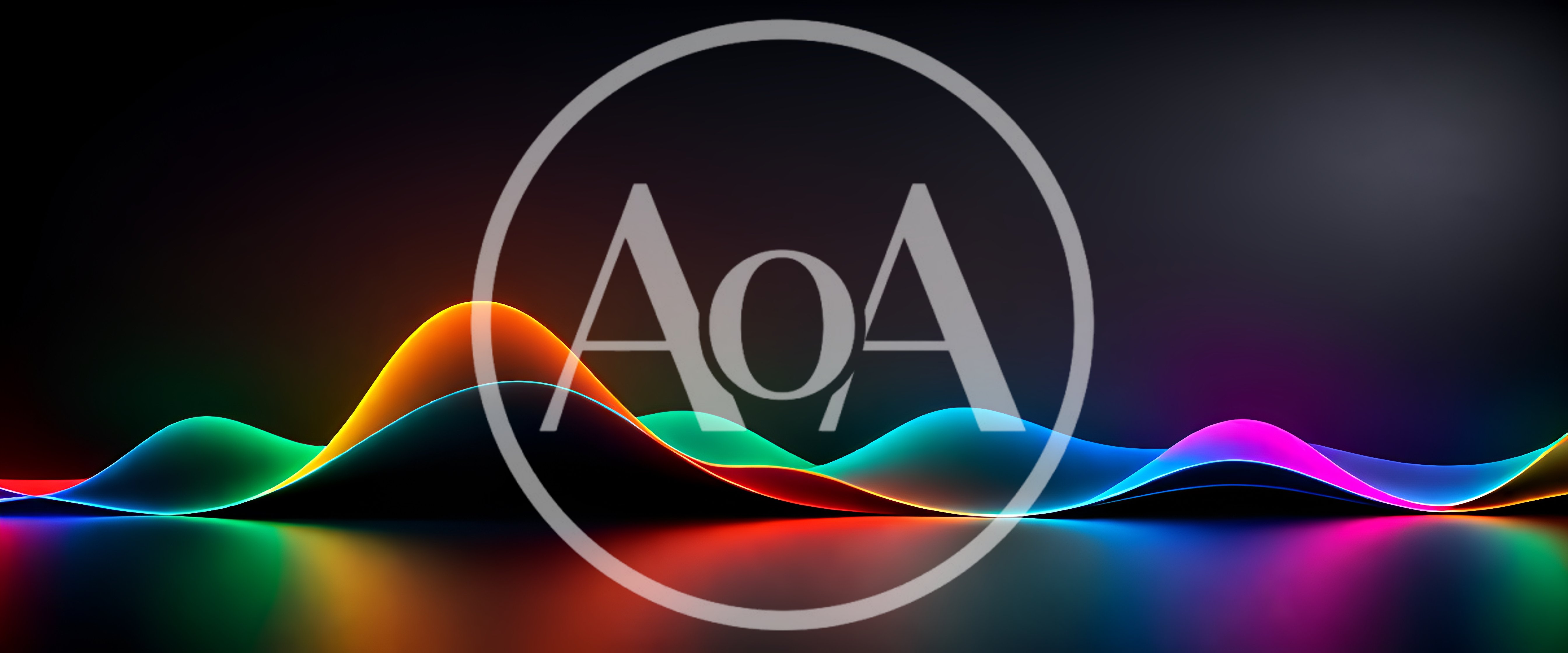 Abstract Neon Wave Sound Visualization Background