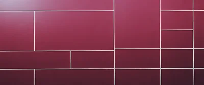 Modern Maroon Wall With Rectangular Architectural Panels
