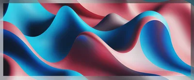 Abstract Fluid Waves With Vibrant Blue And Pink Gradients