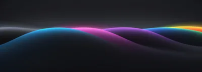 Abstract Glowing Neon Wave Background