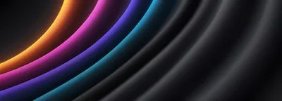 Abstract Background With Glowing Neon Curved Lines