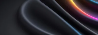 Abstract Dark Fabric With Glowing Neon Light Curves