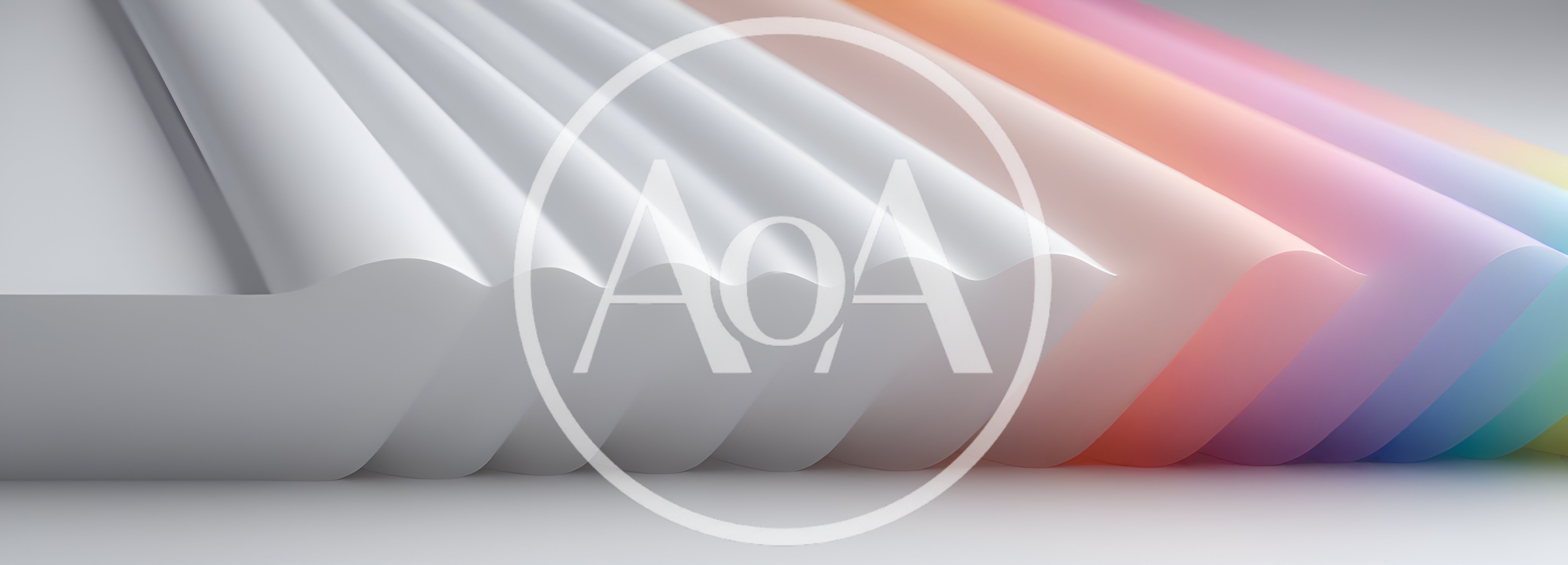 Abstract Wavy Paper Sheets With Gradient Colors