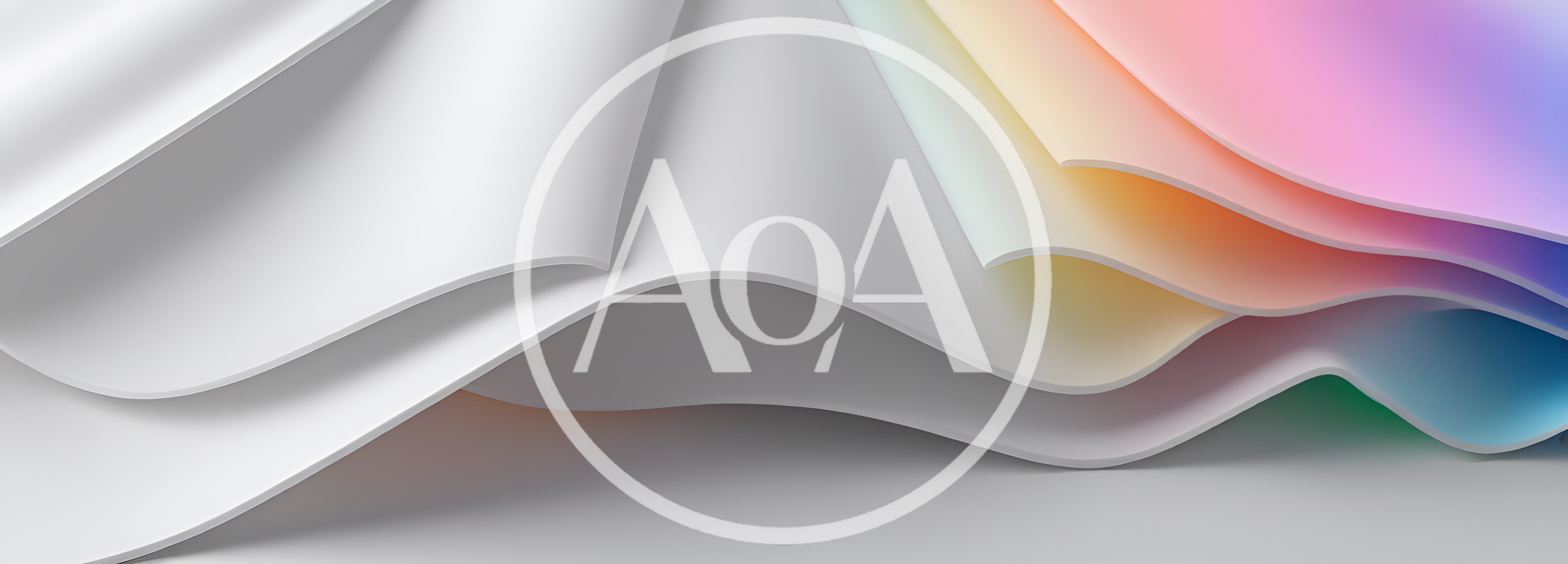 Abstract 3D Wavy Layers With Soft Gradient Colors