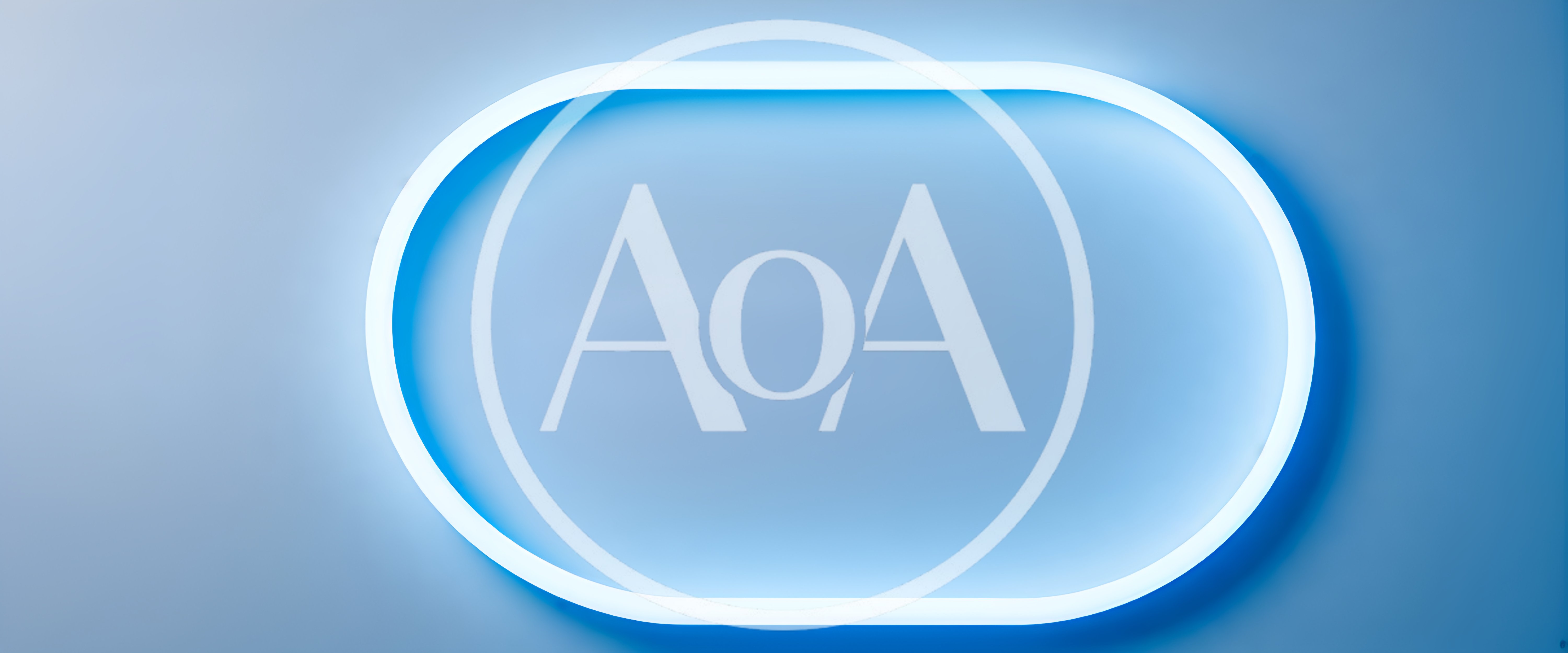Glowing Blue Neon Oval Frame On Solid Background
