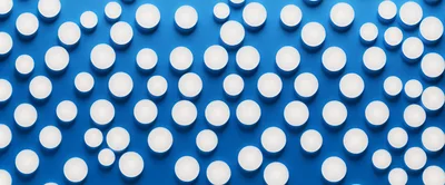 Abstract Background With White Cylinders On Blue Surface