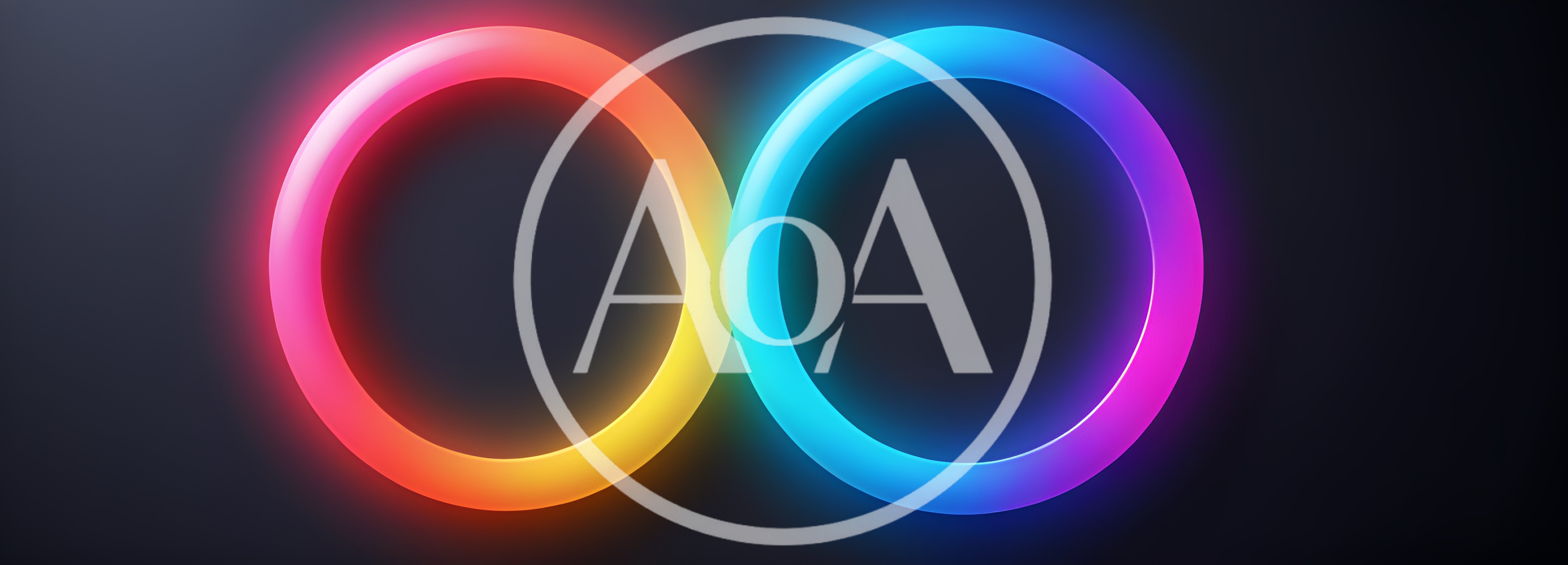 Glowing Neon Infinity Symbol With Vibrant Color Gradient