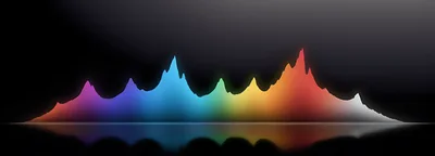 Abstract Colorful Sound Waveform Visualization