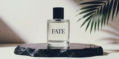 Perfume Bottle On A Marble Display Stand
