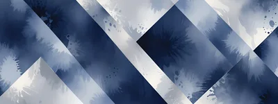 Abstract Geometric Background With Blue Watercolor Splatter Texture