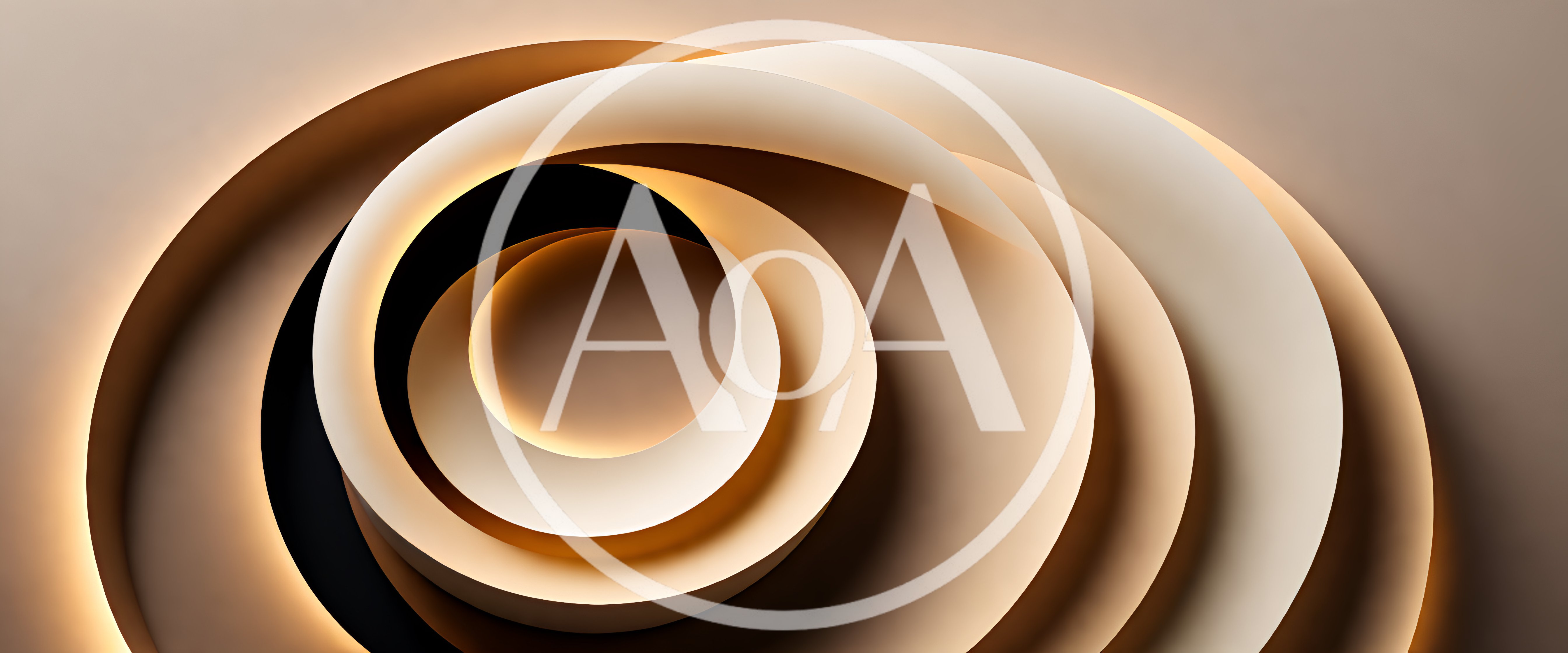 Abstract Spiral Layers With Soft Warm Lighting