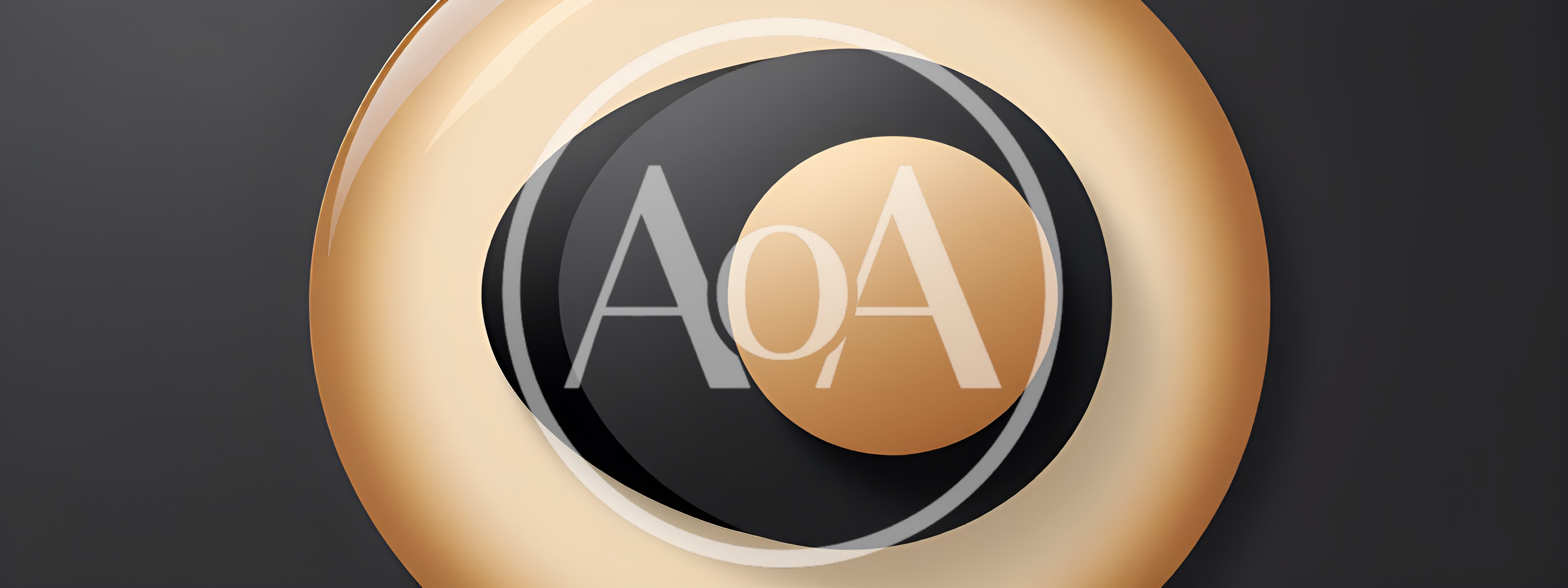 Abstract 3D Gold And Black Circular Graphic Design