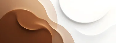 Abstract Fluid Background With Brown And White Layers