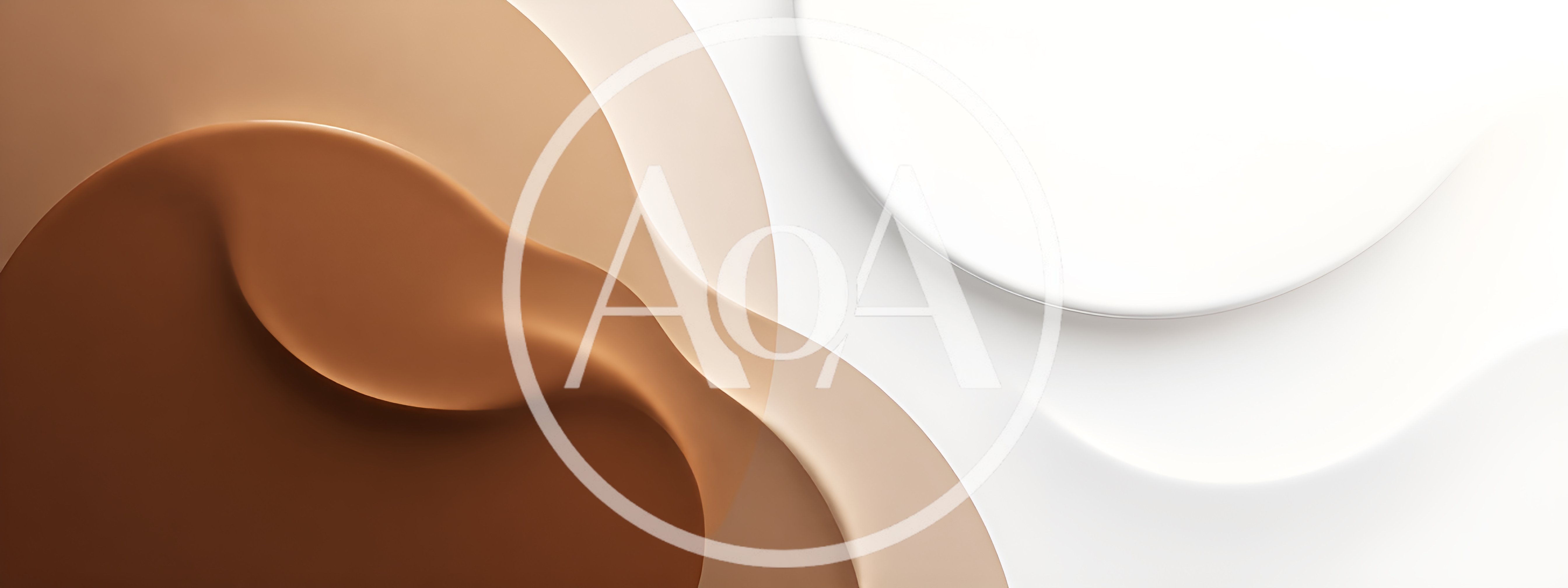Abstract Fluid Background With Brown And White Layers