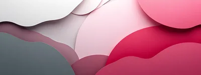 Abstract Paper Cutout Layers in Pink and Grey