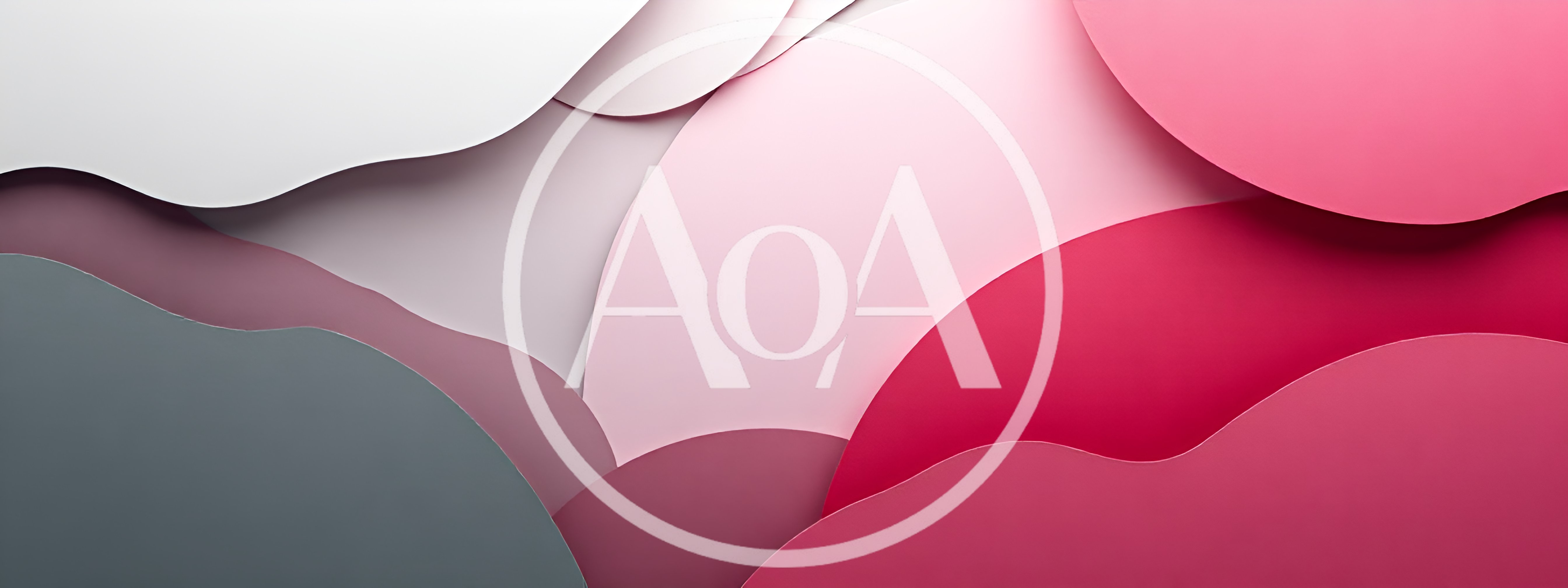 Abstract Paper Cutout Layers in Pink and Grey