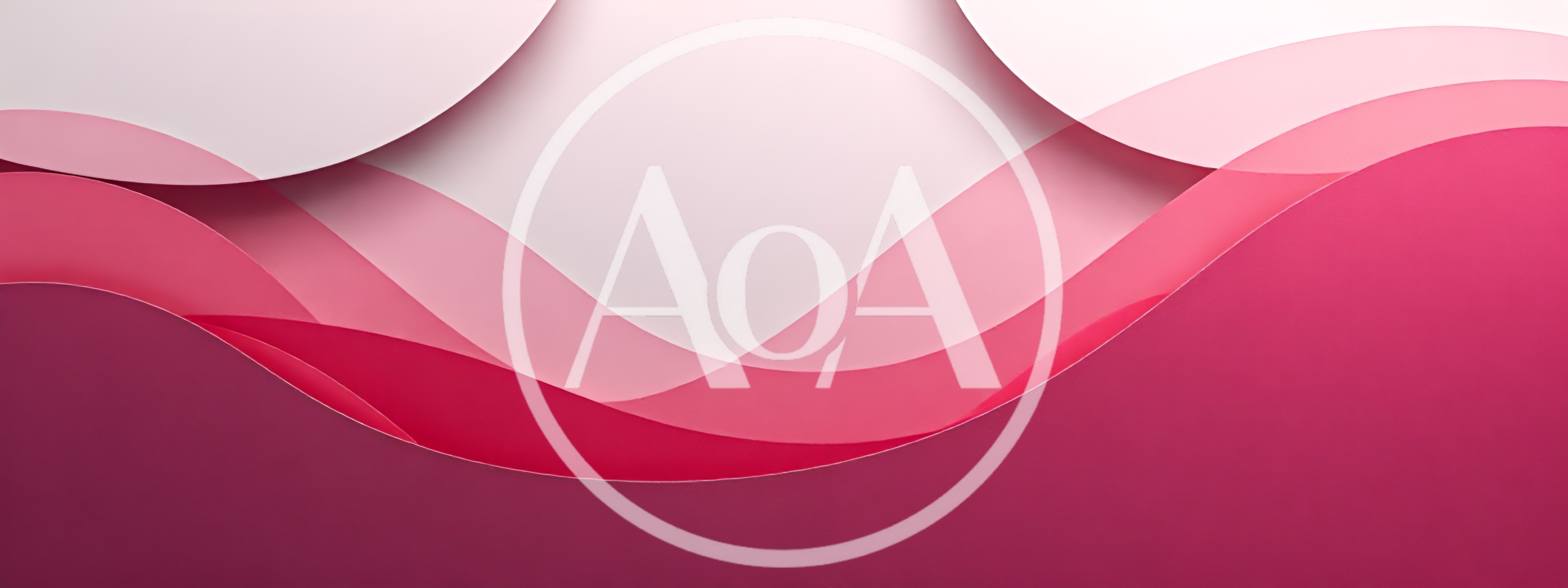 Abstract Pink And White Wavy Layered Background