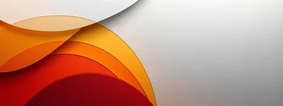 Abstract Background With Layered Curved Paper Shapes
