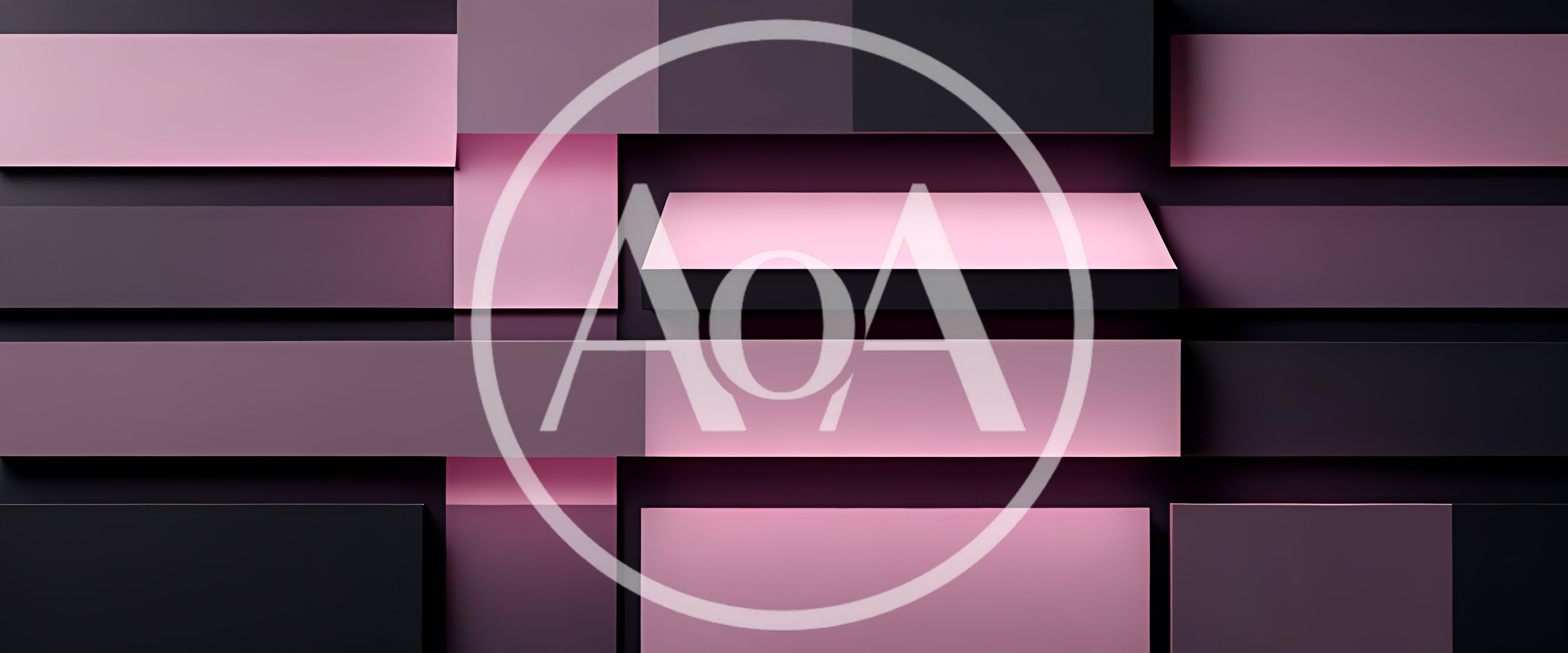 Abstract Geometric Background With Pink And Dark Rectangles