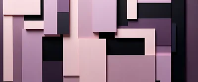 Abstract Geometric Composition With Layered Pastel Rectangles