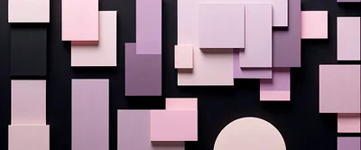 Abstract Geometric Shapes In Shades Of Pink And Purple
