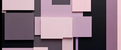 Abstract Geometric Composition With Overlapping Pastel Rectangles