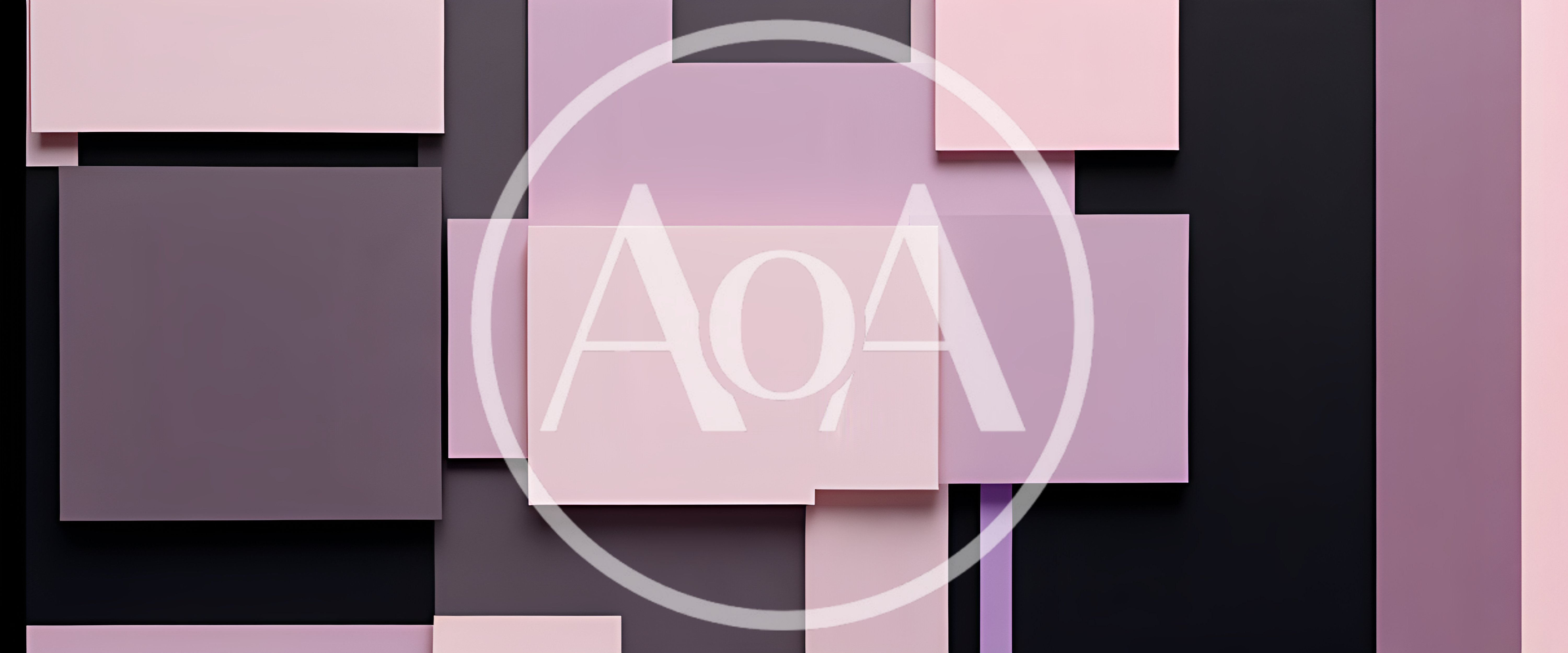 Abstract Geometric Composition With Overlapping Pastel Rectangles