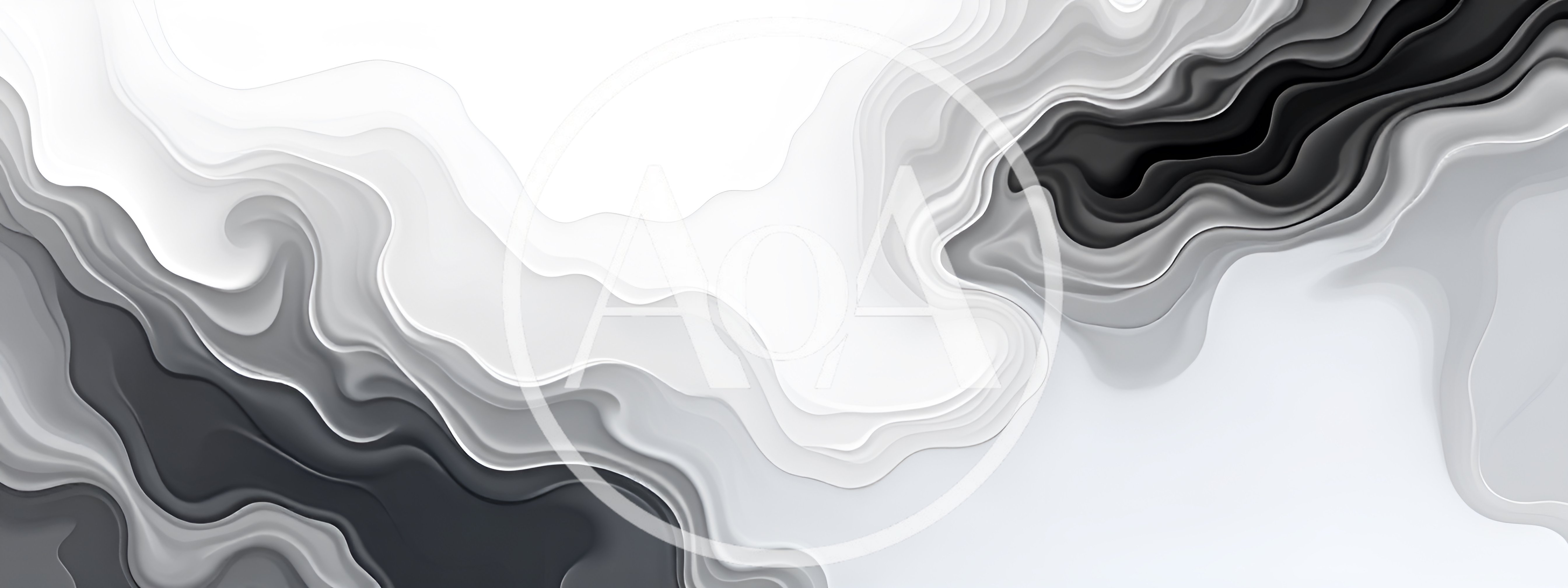 Abstract Liquid Wave Background In Monochrome