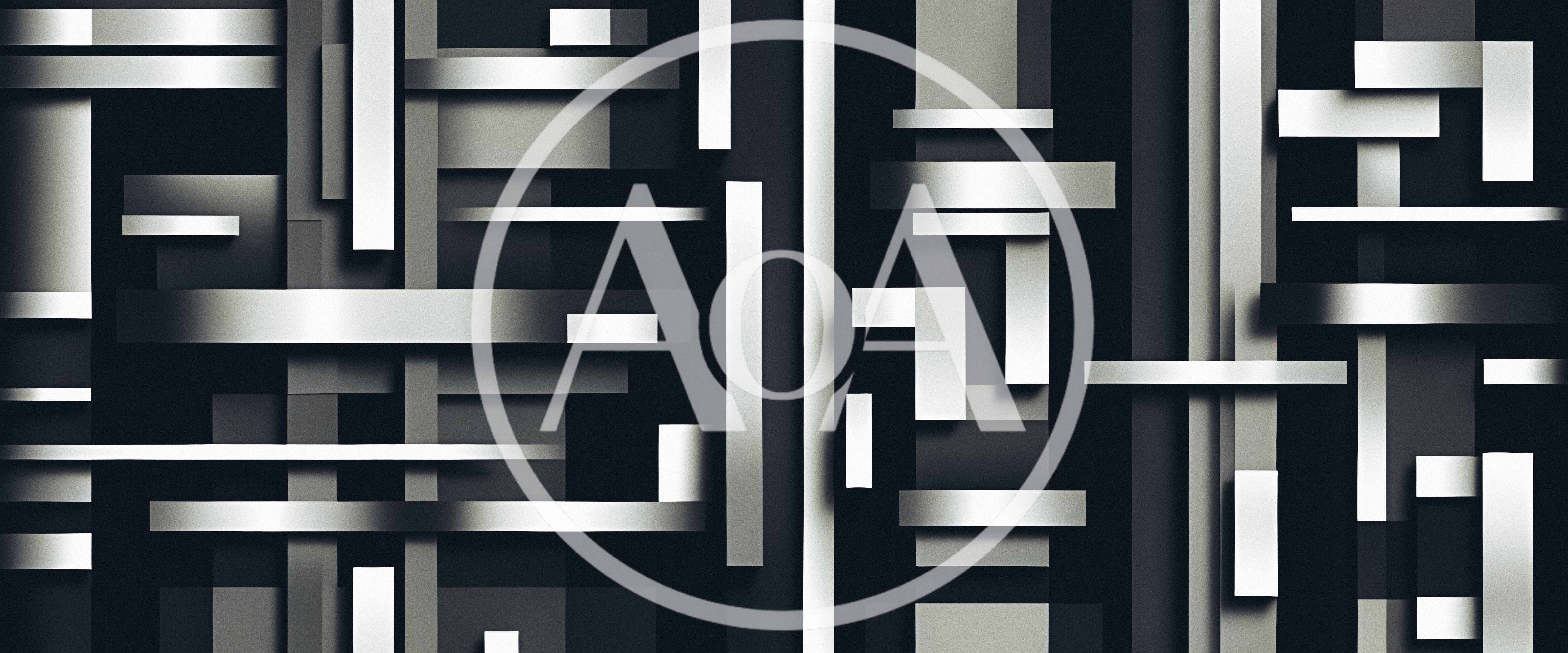 Abstract Metallic Geometric Shapes Background
