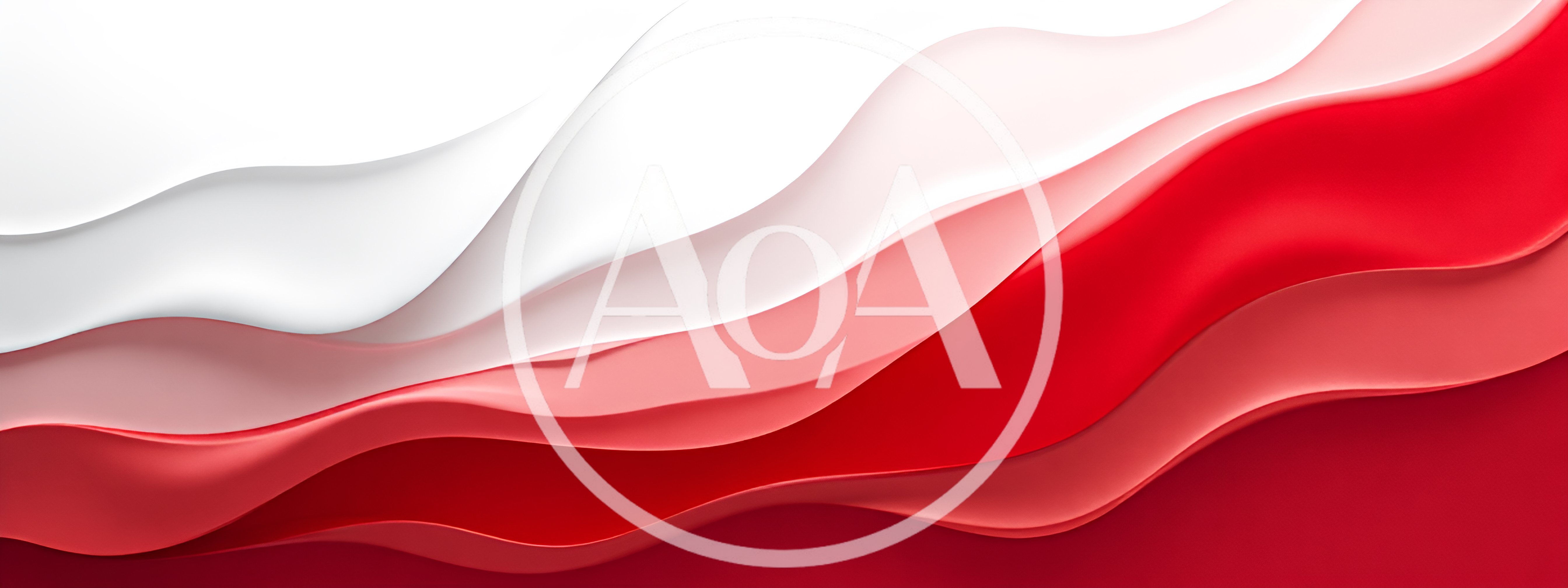 Abstract Red And White Wavy Layered Background