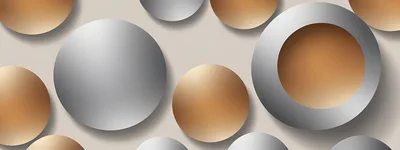 Abstract 3D Metallic Spheres Background