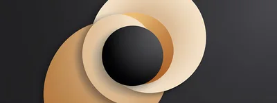 Abstract Minimalist Background With Overlapping Circles