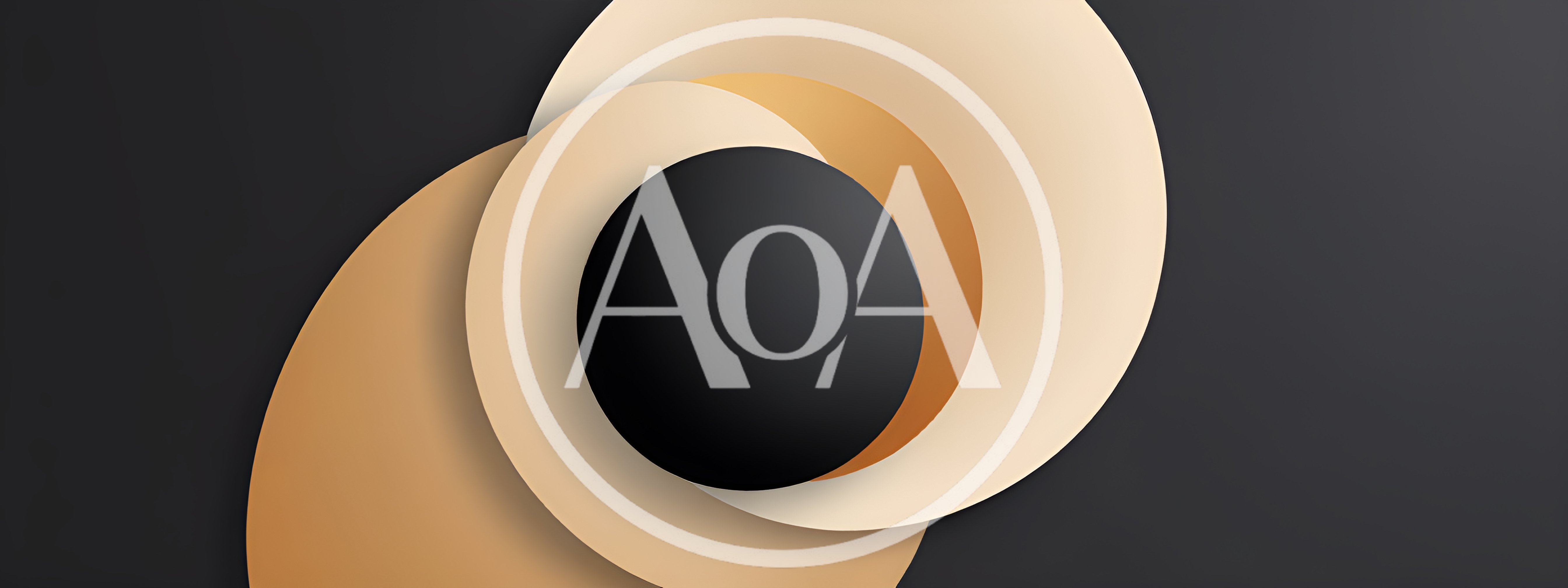 Abstract Minimalist Background With Overlapping Circles