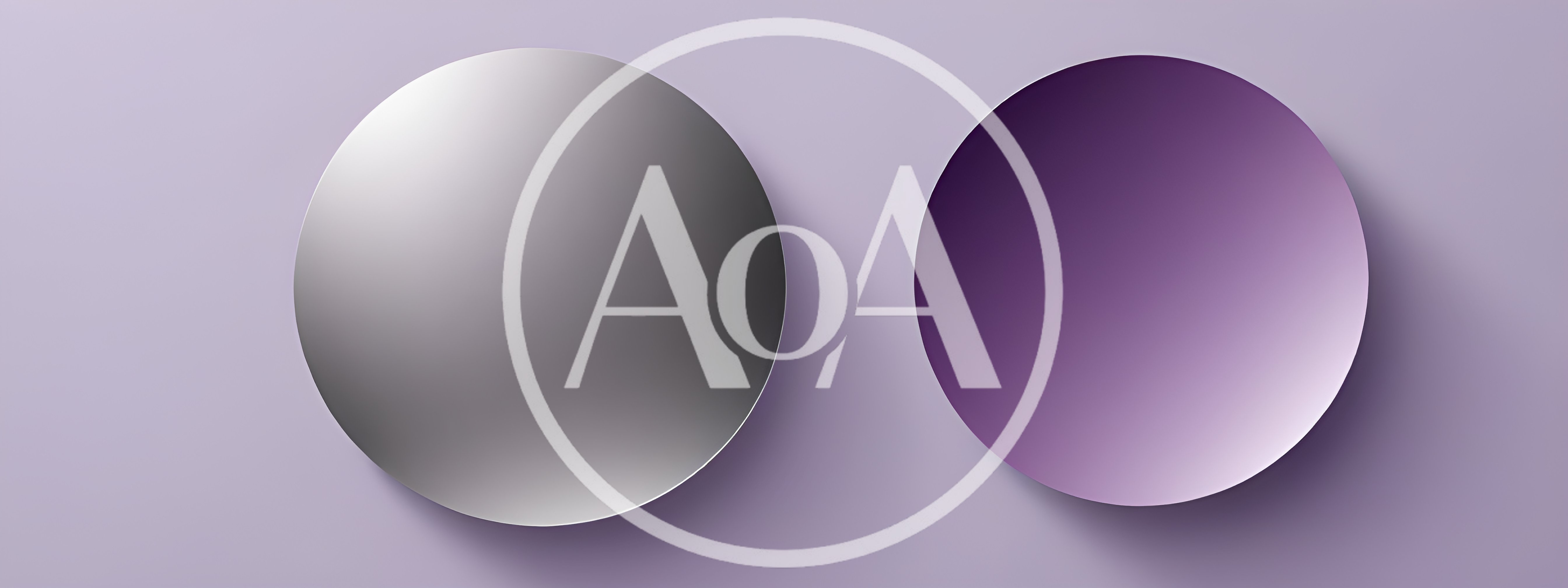 Two Abstract Spherical Shapes With Gradient Textures