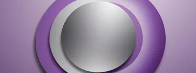 Abstract Background With Concentric Purple And Silver Circles