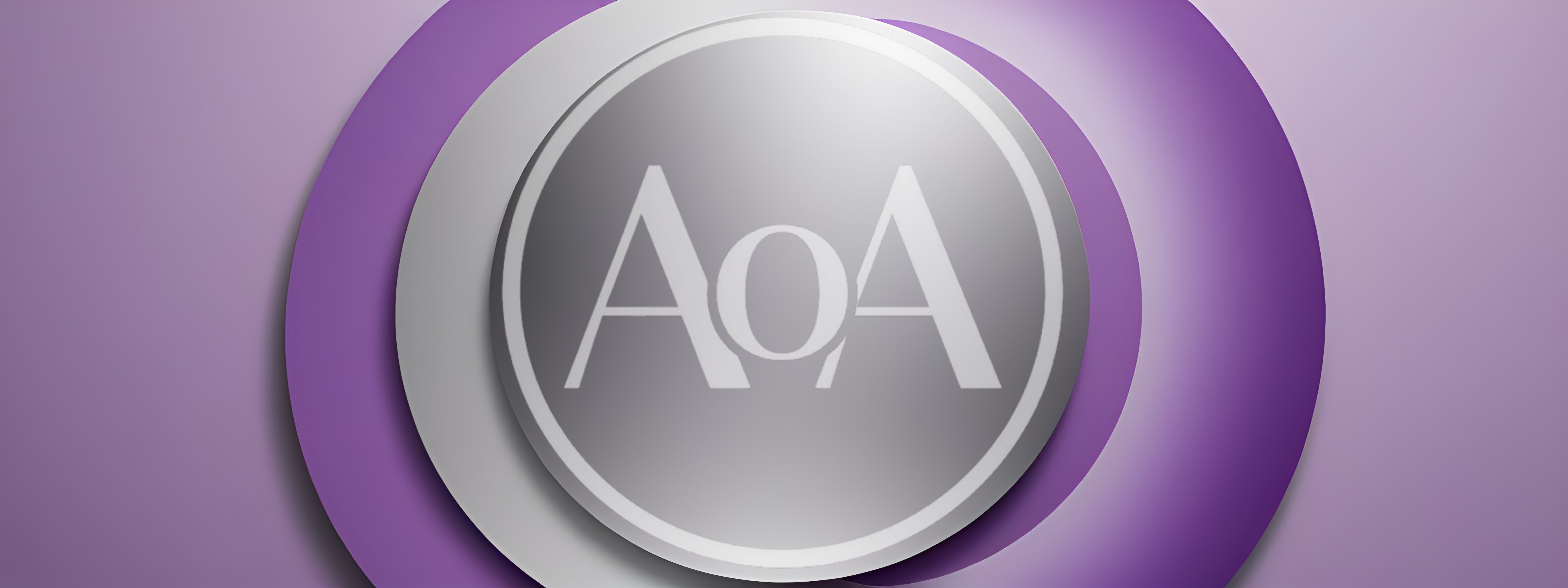 Abstract Background With Concentric Purple And Silver Circles