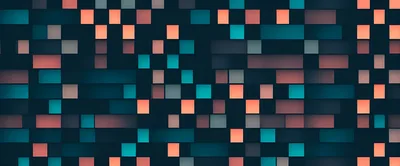 Abstract Digital Background With Glowing Rectangular Tiles