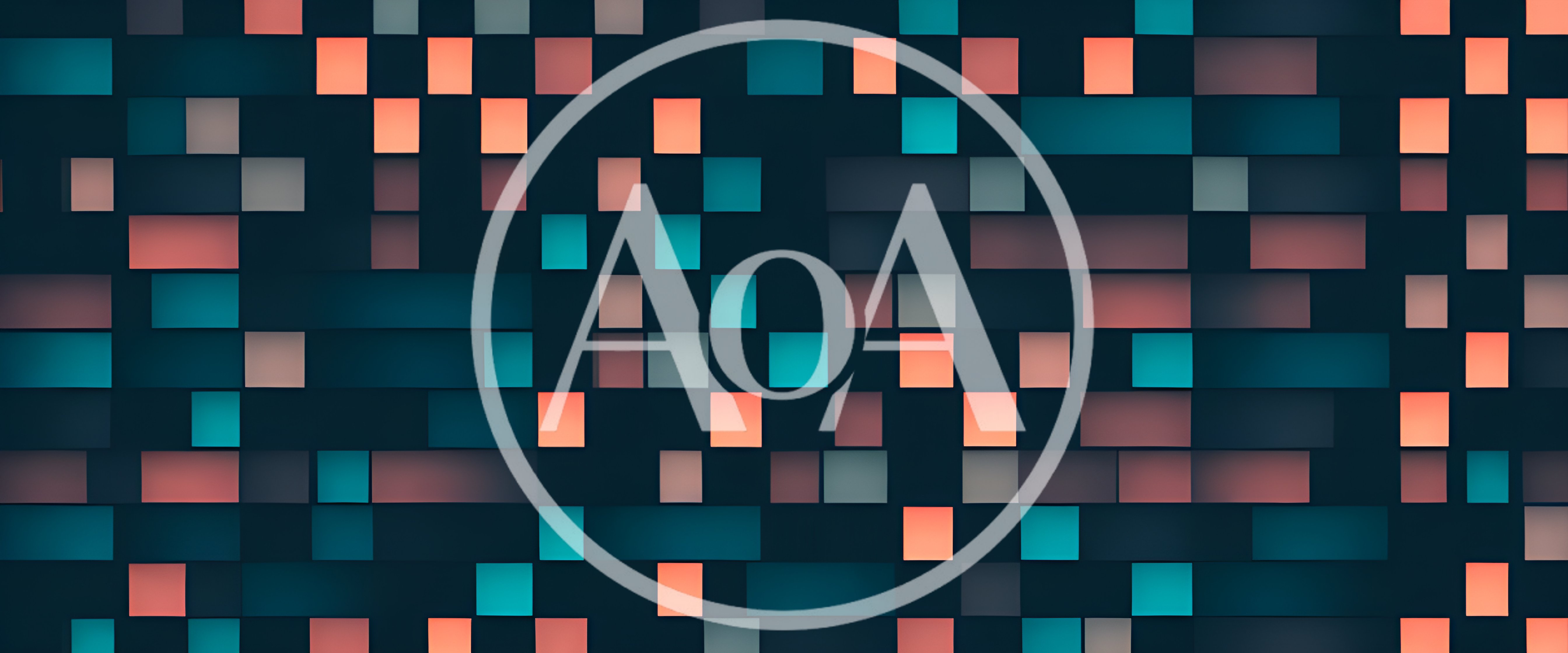 Abstract Digital Background With Glowing Rectangular Tiles