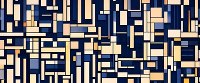 Abstract Geometric Pattern With Rectangular Blocks