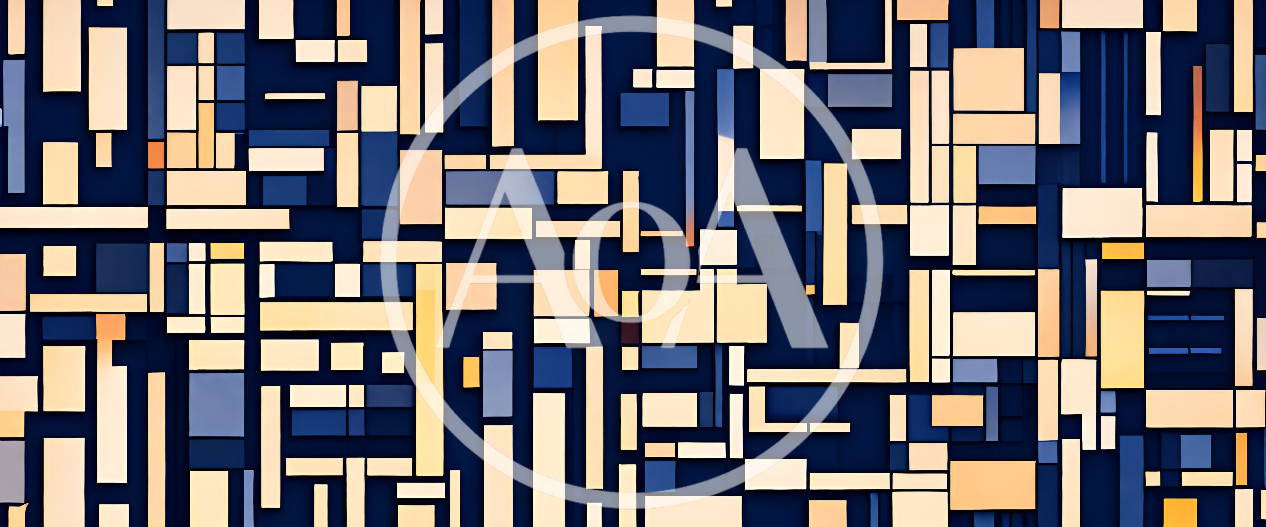 Abstract Geometric Pattern With Rectangular Blocks