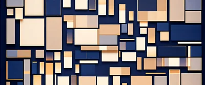 Abstract Geometric Composition With Rectangular Panels