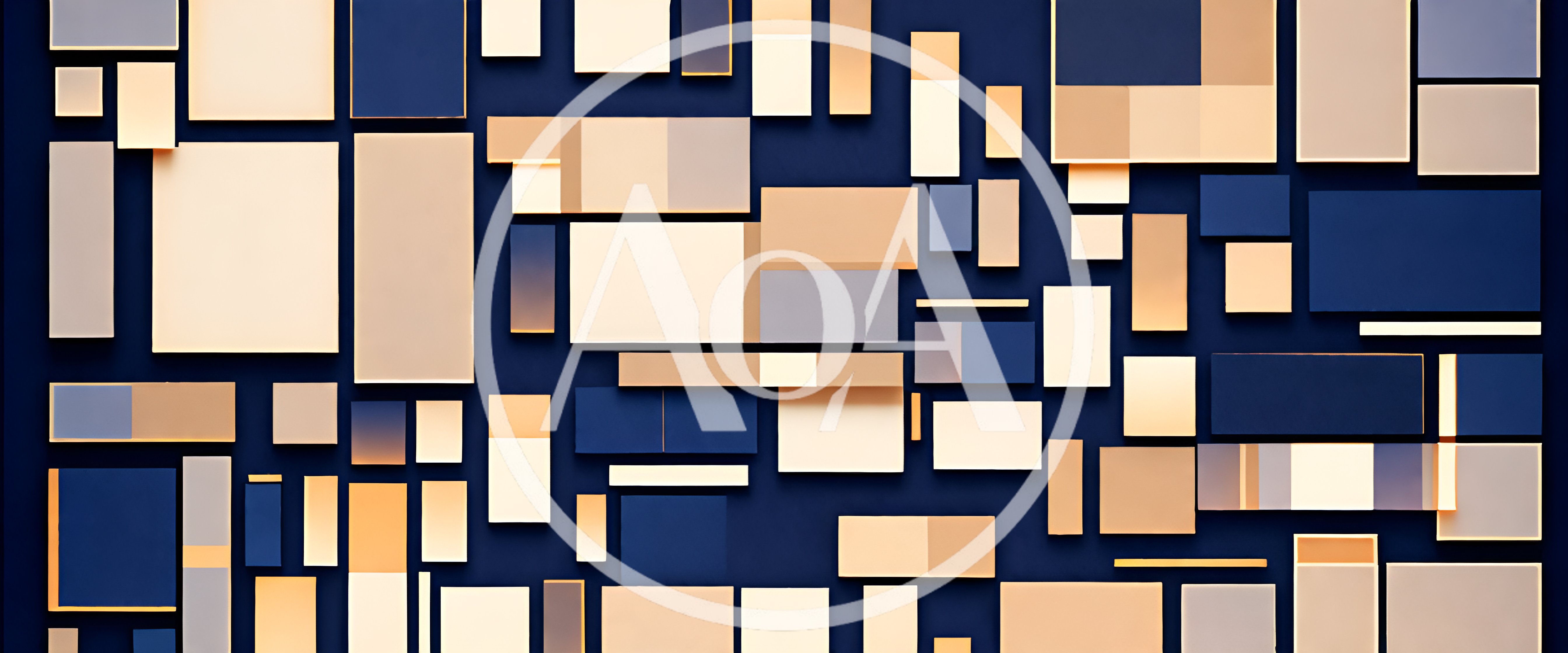Abstract Geometric Composition With Rectangular Panels