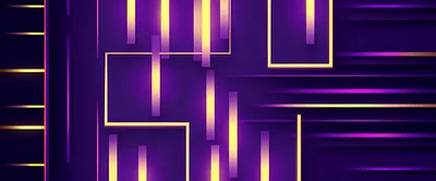 Abstract Digital Background With Glowing Neon Geometric Lines