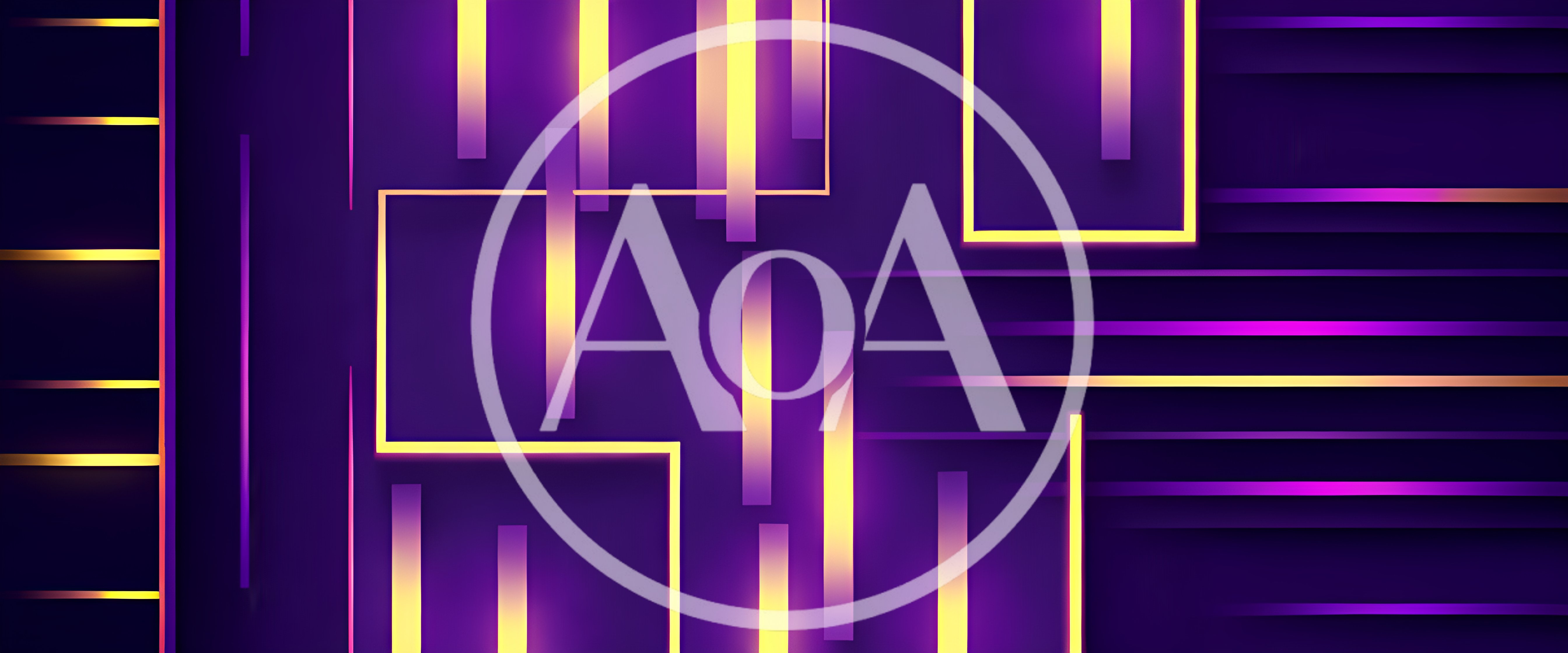 Abstract Digital Background With Glowing Neon Geometric Lines